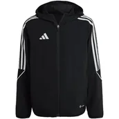 Kurtki damskie - Kurtka dla dzieci adidas Tiro 23 League Windbreaker czarna IA1623 128cm - Adidas - miniaturka - grafika 1