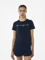Koszulki i topy damskie - ROSSIGNOL Koszulka "Logo Rossi" w kolorze granatowym - miniaturka - grafika 1
