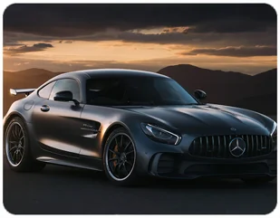 PODKŁADKA POD MYSZKĘ MERCEDES AMG Z IMIENIEM 23x19CM DO LAPTOPA - Podkładki pod mysz - miniaturka - grafika 1