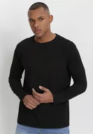 Koszulki męskie - Czarny Longsleeve Acsyphise - miniaturka - grafika 1