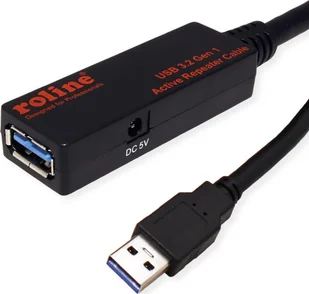 Kabel USB Roline USB-A - USB-A 10 m Czarny JAB-6794791 - Kable USB - miniaturka - grafika 1