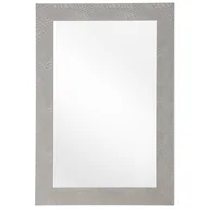 Lustra - Beliani Lustro ścienne 60 x 91 cm szare NEVEZ - miniaturka - grafika 1