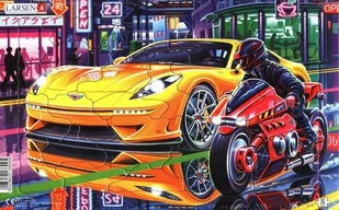 Układanka Eleganckie samochody sportowe 30 elementów - Puzzle - miniaturka - grafika 1