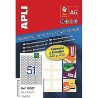 Etykiety do drukarek - Apli 10307 - Etykiety, 15 arkuszy - miniaturka - grafika 1