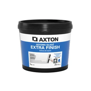Gładź gotowa Extra Finish 1 kg Axton - Kleje i inne preparaty budowlane - miniaturka - grafika 1