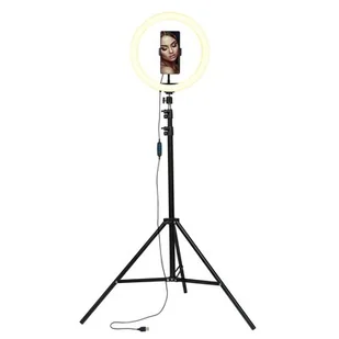Lampa pierścieniowa XLINE SF600 ze statywem 210 cm - Lampy studyjne - miniaturka - grafika 1