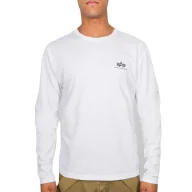 Odzież taktyczna i umundurowanie - Koszulka Longsleeve Alpha Industries Small Logo Basic 198517 09 - Biały S - miniaturka - grafika 1