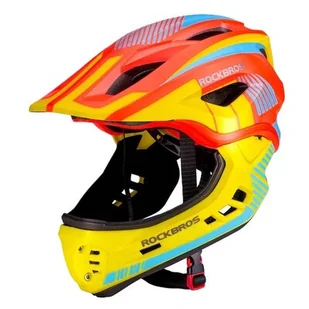 ROCKBROS TT-32SOYB-M Żółto-pomarańczowy dla Dzieci ( M) - Kaski rowerowe - miniaturka - grafika 1