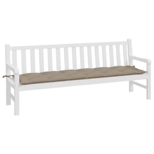 Poduszka na ławkę ogrodową, taupe, 200x50x7 cm, tkanina - Poduszki ogrodowe - miniaturka - grafika 2