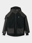 Kurtki narciarskie - Kurtka snowboardowa membrana 10000 męska 4F 4FWAW24TTJAM511-20S Czarny - miniaturka - grafika 1