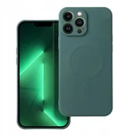 Etui i futerały do telefonów - Futerał SILICONE MAG COVER kompatybilny z MagSafe do SAMSUNG S25 zielony - miniaturka - grafika 1