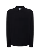 Odzież medyczna - Koszulka polo medyczna męska czarna rękaw długi XXL - miniaturka - grafika 1