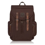 Plecaki - Plecak męski brązowy PAOLO PERUZZI GA414 - miniaturka - grafika 1