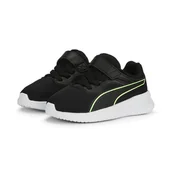 Buty dla dziewczynek - Buty dziecięce PUMA TRANSPORT AC+ INF PUMA BLACK-FIZZY LIME 21 - miniaturka - grafika 1