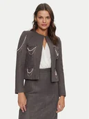 Marynarki i żakiety damskie - Rinascimento Marynarka CFC0120031003 Szary Regular Fit - miniaturka - grafika 1