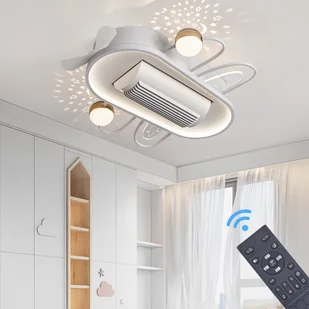 Wentylator sufitowy z oświetleniem LED z pilotem zdalnego sterowania Regulacja barwy/jasności światła 6 prędkości, timer 2 godziny YX2024-ET - Wentylatory sufitowe - miniaturka - grafika 1