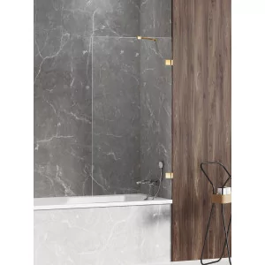 New Trendy EXK-2171-WP PARAWAN NAWANNOWY AVEXA GOLD SHINE 60x150 CZYSTE 6mm ACTIVE SHIELD - Parawany nawannowe - miniaturka - grafika 1