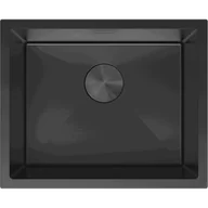 Zlewozmywaki - Mexen Trixo zlewozmywak stalowy 1-komorowy 540 x 440 mm, czarny - 6414541000-70 - miniaturka - grafika 1