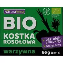 NaturaVena Kostka rosołowa warzywna bezglutenowa Zestaw 2 x 66 g Bio - Buliony i przyprawy w kostkach - miniaturka - grafika 1