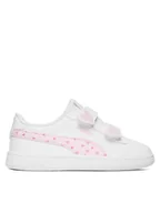 Buty dla dziewczynek - Puma Sneakersy Puma Smash 3.0 Hearty V PS 405638 01 Biały - miniaturka - grafika 1