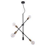 Lampy sufitowe - Italux Zwis klasyczny 4pł EDMOND MD-BR-262002-D4-G/B ITXMD-BR-262002-D4GB - miniaturka - grafika 1