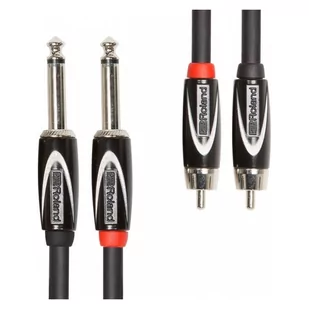 Roland 210670099 5 ft/1,5 m Interconnect Cable Dual RCA 1/4 cala 210670099 - Kable - miniaturka - grafika 4