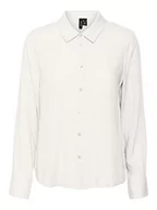Bluzki damskie - bestseller a/s Vmbeauty Ls Shirt Ga Noos Bluzka damska, Snow White, M - miniaturka - grafika 1