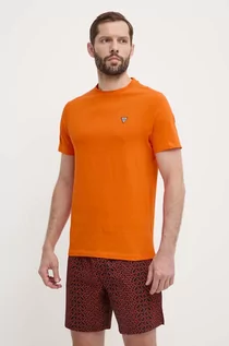 Piżamy męskie - Guess piżama bawełniana kolor pomarańczowy wzorzysta U4GX03 KBZG0 - grafika 1