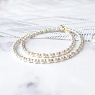 Naszyjniki - Klasyczny naszynjik z perełek subtelny i ponadczasowy - miniaturka - grafika 1