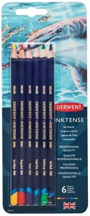 DERWENT Kredki Inktense akwarelowe z tuszem 6 kol - Kredki, ołówki, pastele i pisaki - miniaturka - grafika 1