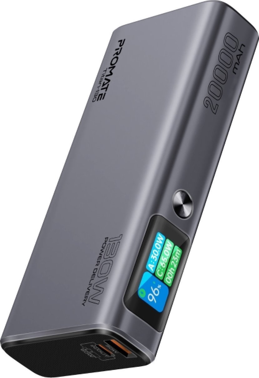 Promate Titan-130 Power Bank 130W / 20000mAh / USB-C PD / QC3.0
