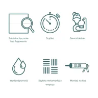 Panele ścienne i boazeria - Vox Panele ścienne SPC winylowe Industry 120x265 cm - miniaturka - grafika 1