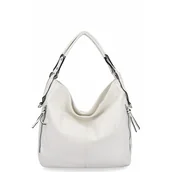 Torebki damskie - Uniwersalna Torebka Damska XL Hernan HB038 Biała - miniaturka - grafika 1