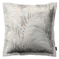 Poszewki na poduszki - Dekoria Poszewka Mona na poduszkę beżowo kremowe liście palmy na białym tle w 45 × 45 cm Gardenia 131-142-14 - miniaturka - grafika 1