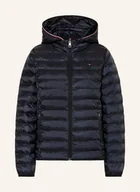 Moda i Uroda OUTLET - Tommy Hilfiger Kurtka Pikowana Z Odpinanym Kapturem blau - miniaturka - grafika 1
