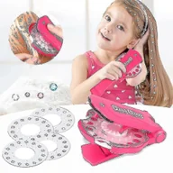 Akcesoria i części do ekspresów do kawy - Hair Gem Stamper z zestawem 180 klejnotów z Rhinestones Bling Bling Diamonds Stapler Tool - miniaturka - grafika 1