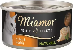 MIAMOR FINE FILETS NATURELLE KURCZAK+DYNIA w sosie własnym - Mokra karma dla kotów - miniaturka - grafika 1