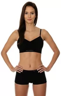 Bielizna sportowa damska - Brubeck Biustonosz Comfort Cotton czarny r. 75A (BR00012A) - miniaturka - grafika 1