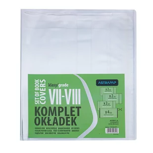 Uniwersalny komplet okładek ASTRAPAP do klas VII-VIII - Szkolne artykuły papiernicze - miniaturka - grafika 1