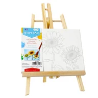 Podobrazia, bloki, papiery - Podobrazie 18x24 Cm Z Nadrukiem I Sztalugą Starpak 485122 - miniaturka - grafika 1