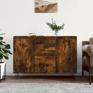 Komody - vidaXL Szafka, przydymiony dąb, 104x35x70 cm, materiał drewnopochodny - miniaturka - grafika 1