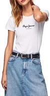Koszulki i topy damskie - Pepe Jeans New Virginia SS N Koszulka damska, Biały (biały), XL - miniaturka - grafika 1