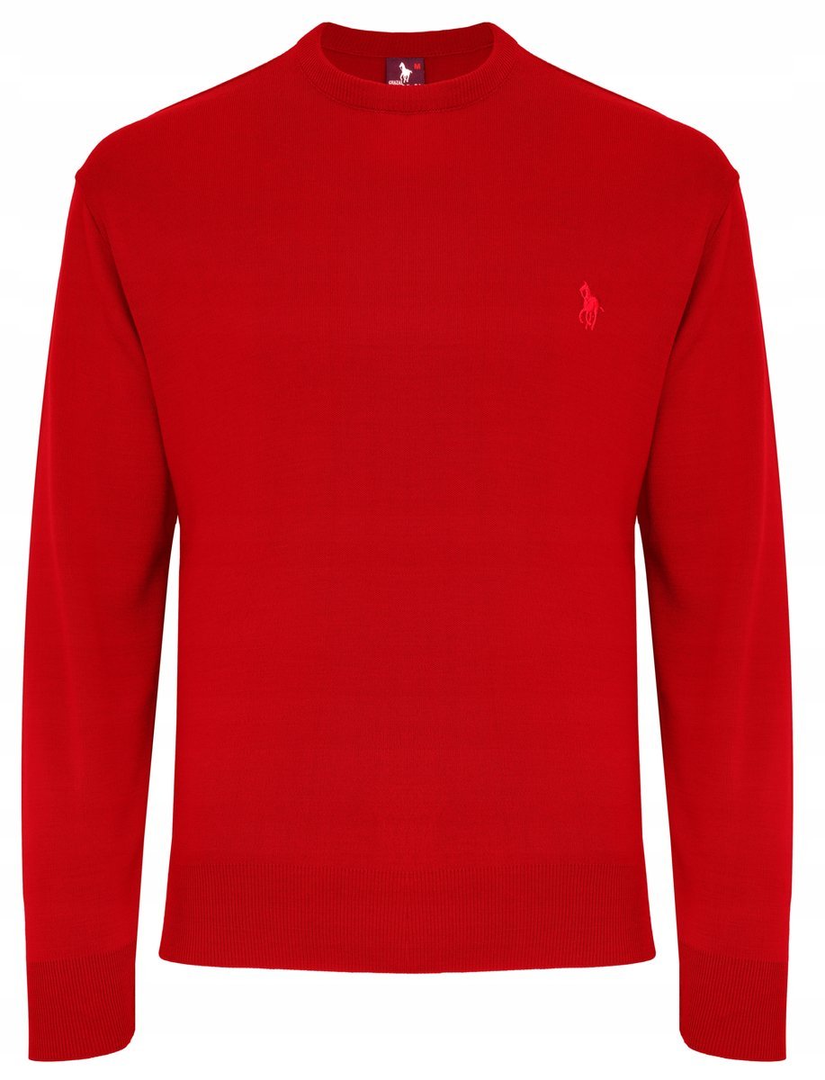 SWETER MĘSKI U KLAS - WEŁNA - KNK - CZERWONY - M