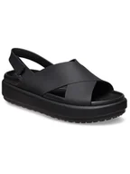 Sandały damskie - Crocs Sandały "Brooklyn Luxe" w kolorze czarnym - miniaturka - grafika 1