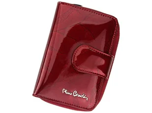 Pierre Cardin, Portfel skórzany damski, 02, Leaf 115, czerwony, mały - Portfele - miniaturka - grafika 1