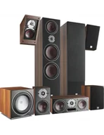 Głośniki i kolumny - Zestaw głośników Dali Oberon 9/1/Vokal/Sub E-12 F/Alteco C1, Kolor: Black Satin - miniaturka - grafika 1