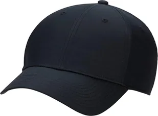 Nike Dri-Fit Club FB6452-010, teksturowana czapka z daszkiem, z pustym przodem, czarny/biały, S/M - Czapki damskie - miniaturka - grafika 1