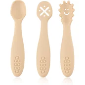 Sztućce dla dzieci - Petite&Mars Take&Match 6m+ łyżeczka dla dzieci Desert Sand 3 szt. - miniaturka - grafika 1