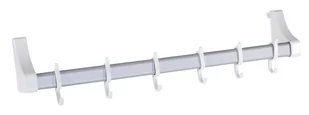 Wenko WENKO 4340011100 garderoba haki szyna Biały  6 drzwi, tworzywo sztuczne  ABS, 60 x 13 x 9 cm, biały 4340011100 - Wieszaki łazienkowe - miniaturka - grafika 1