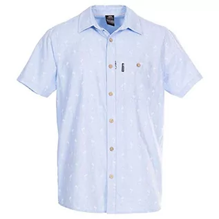 Koszule męskie - Trespass Trespass Męska koszula Slapton Palm niebieski PBL S MATOSBTR0027 - grafika 1